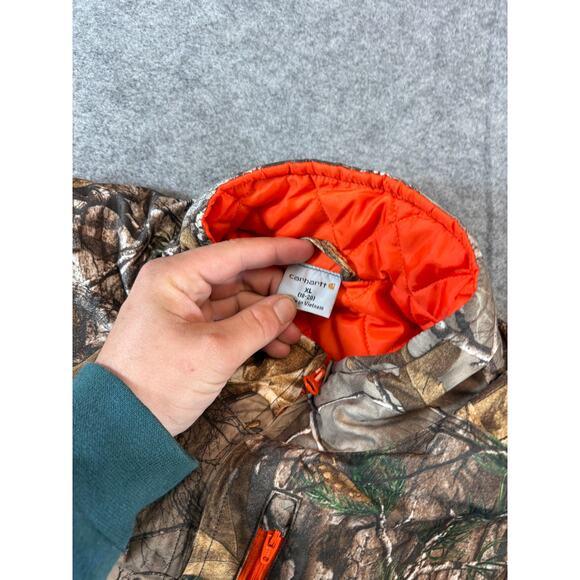 Carhartt Realtree Camo Jacket Mens XL Quilted Lined Hunting Outdoor Camouflage - Picture 3 of 5